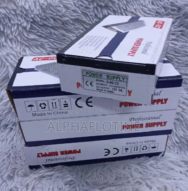 High-Capacity Power Source CCTV Power Supply (Open) 12v 5a