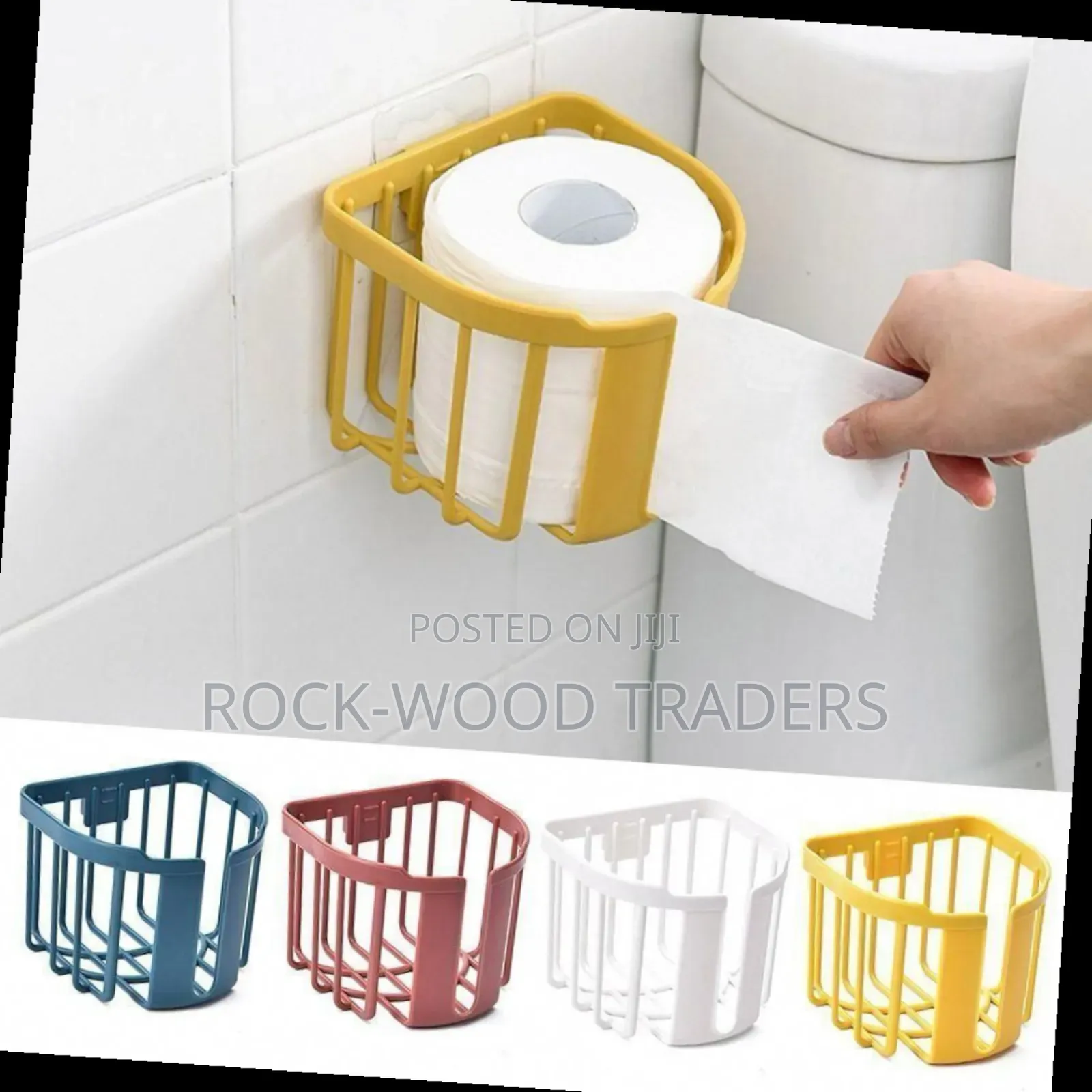 Punch Free Toilet Paper Holder
