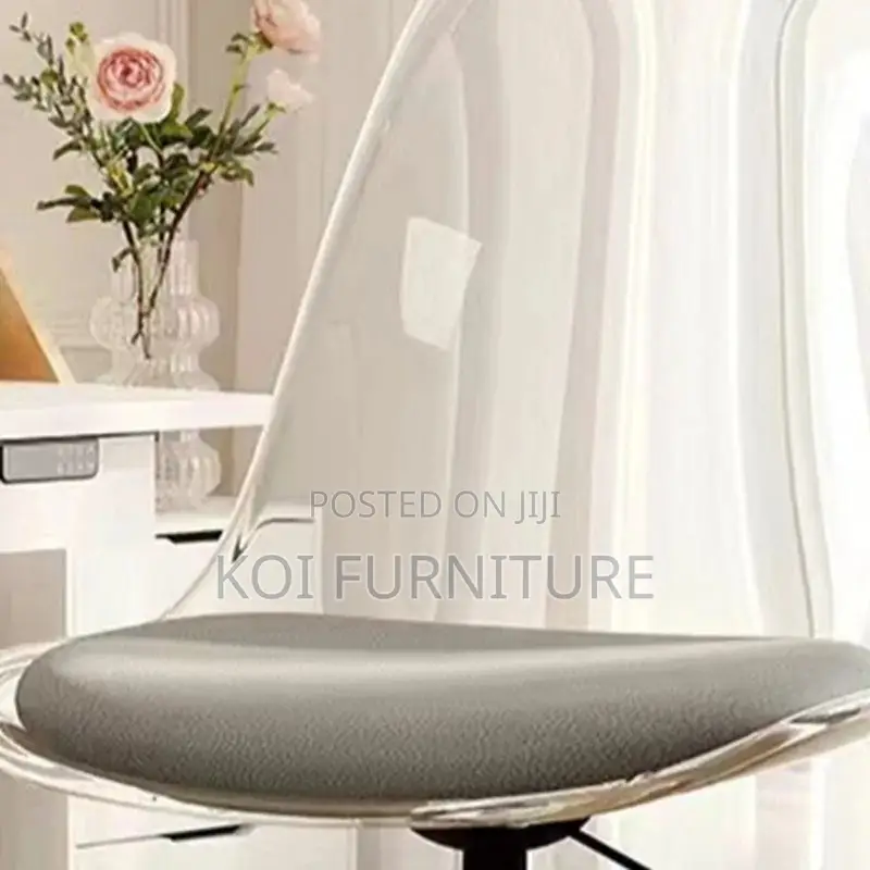 Dining Chairs; Swvel Clear Dining Transparent Chair
