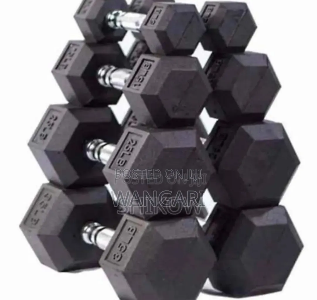 Two 20kgs Hexagonal Dumbells