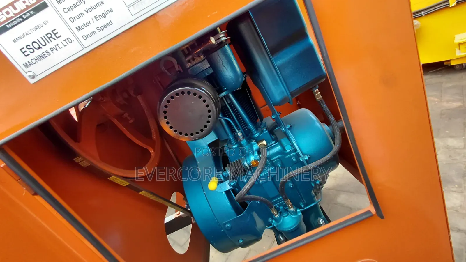 Esquire 500l Diesel Concrete Mixing Machine.