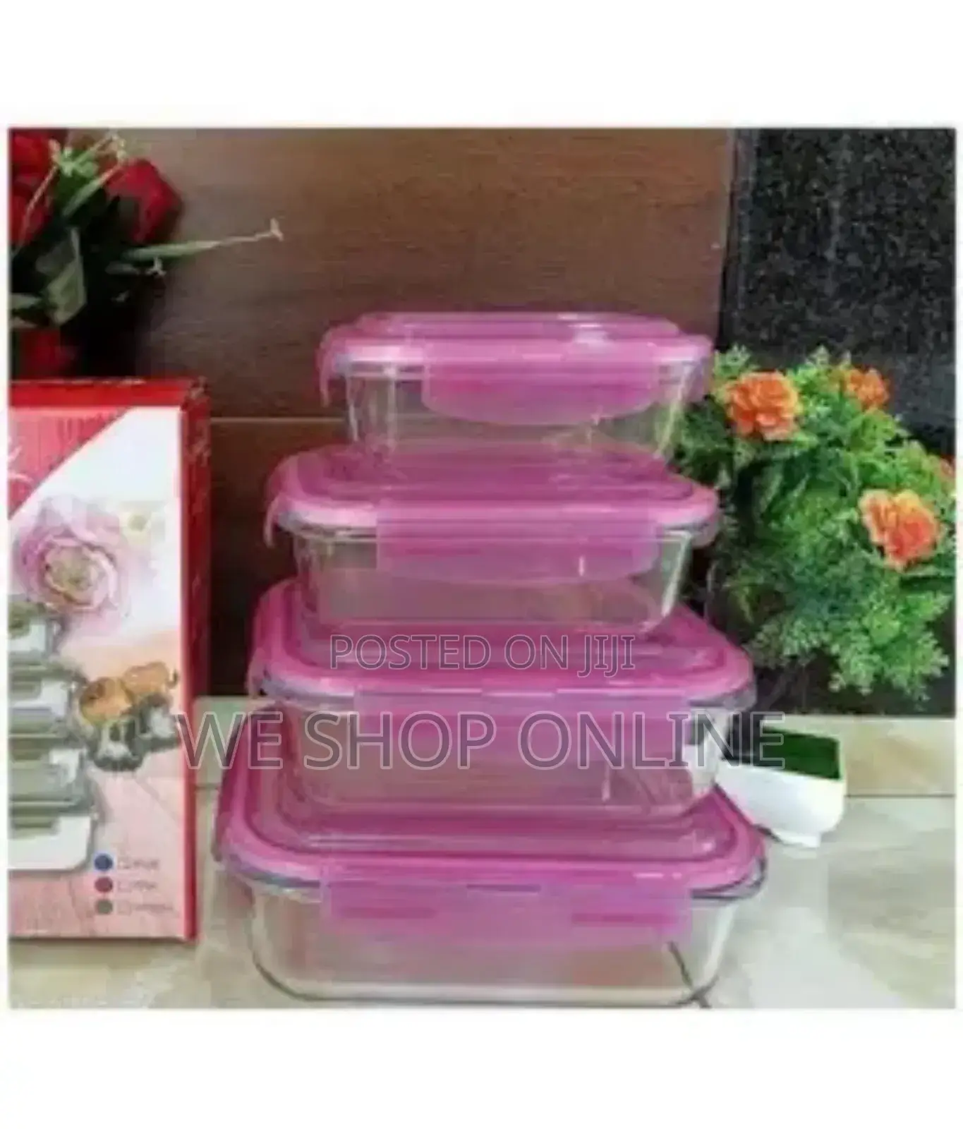 Signature 4pcs Borosilicate Glass Food Containers/ Food Storage Set