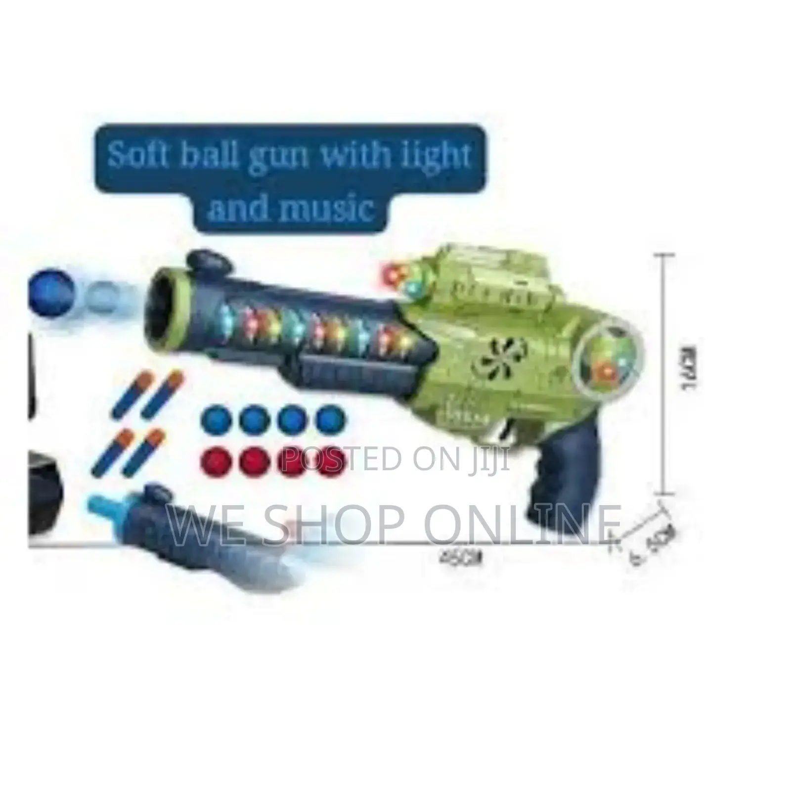 Sound Light Electric Eva Foam Soft Bullet Air Gun Toys