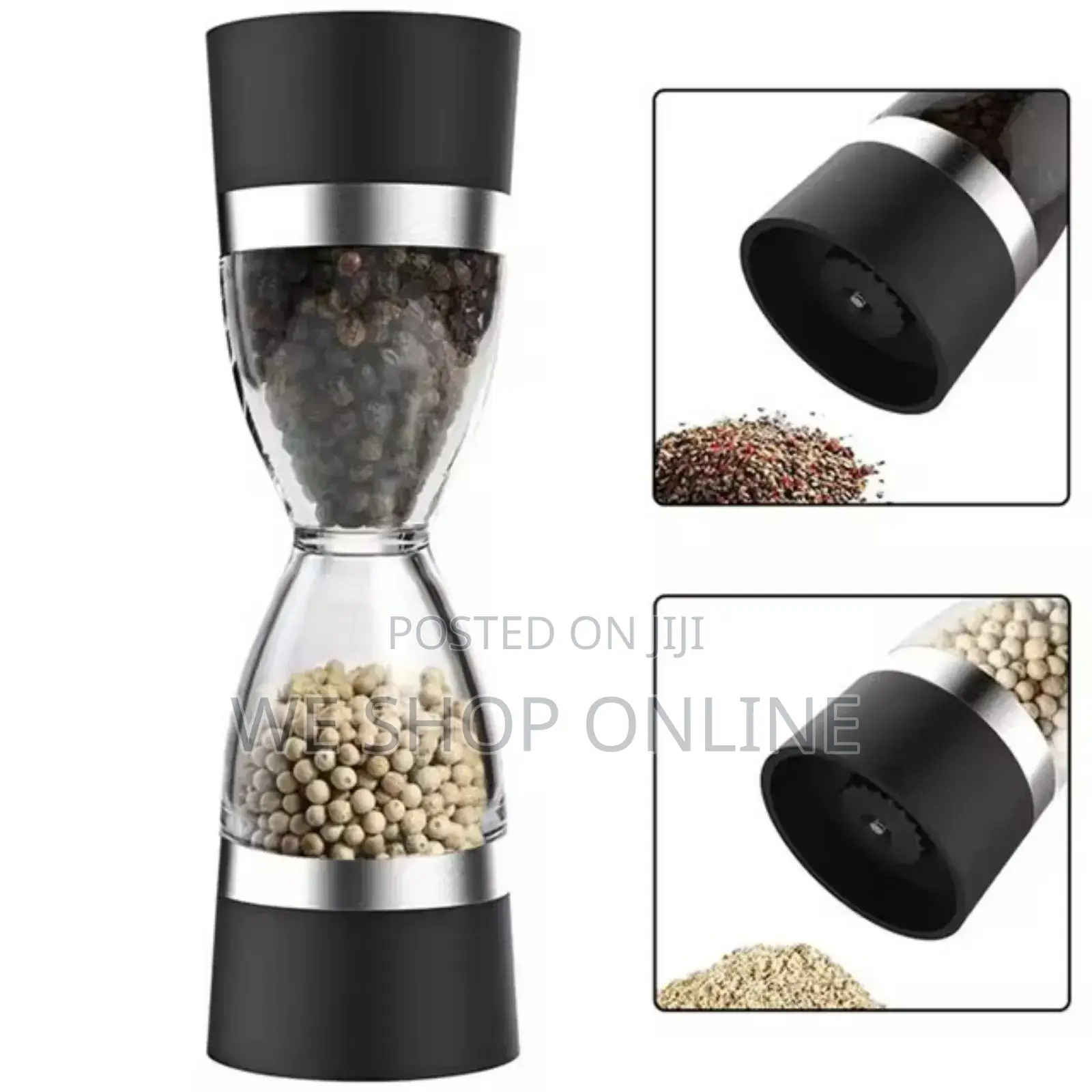 Hour Glass 2 in 1 Dual Salt Pepper Mills