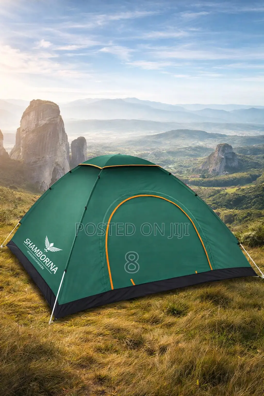 Strong Windproof 4 Person Camping Tent