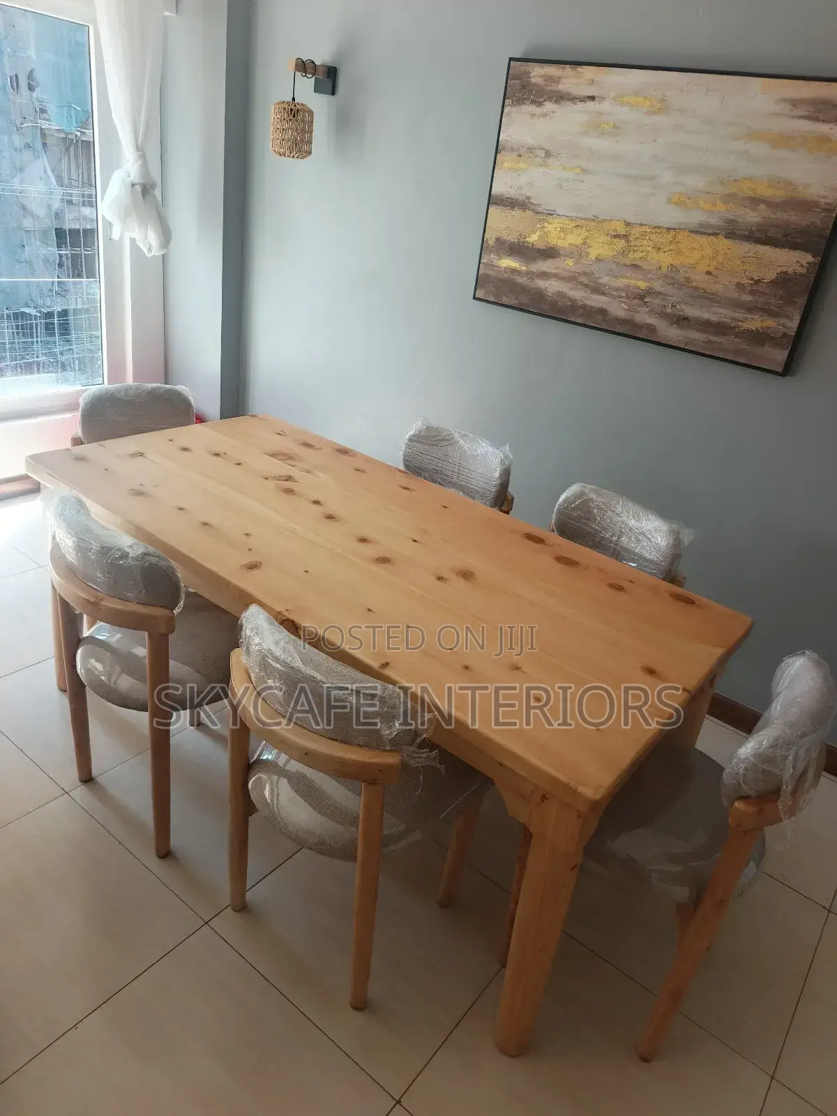 6 Seater Natural Colour