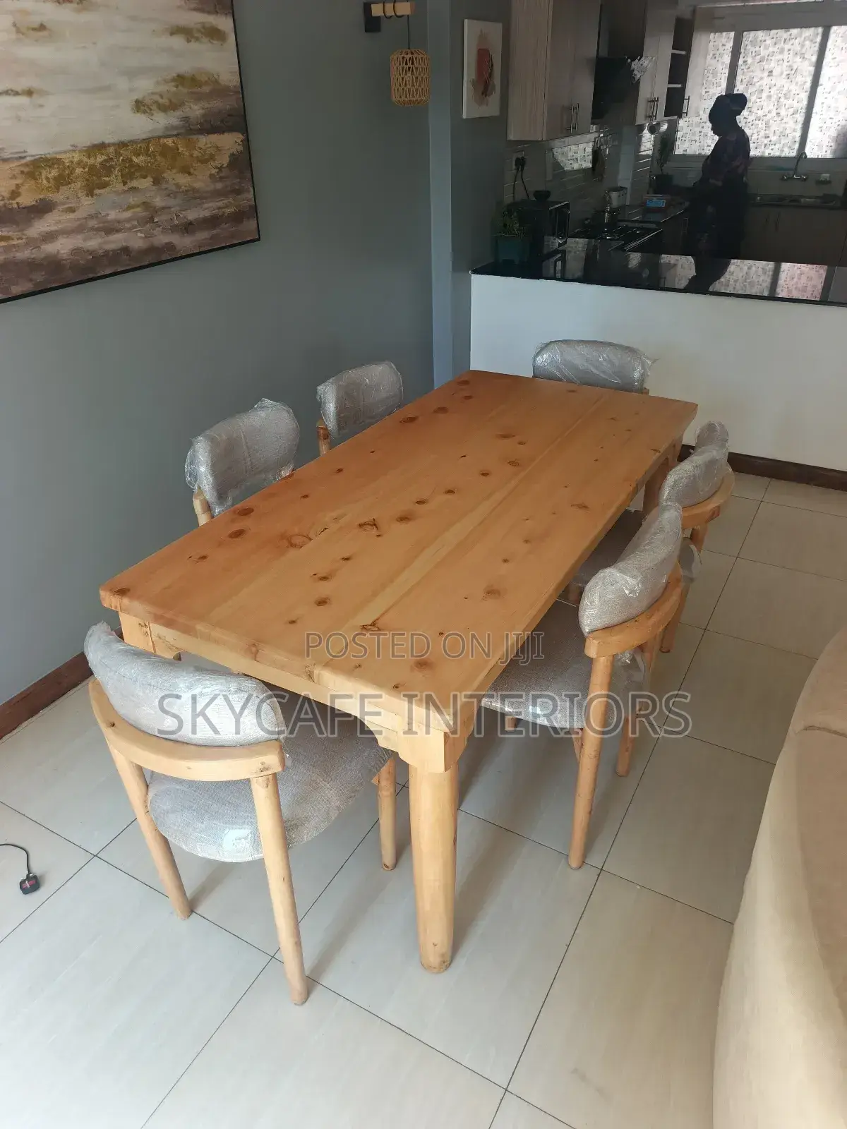 6 Seater Natural Colour