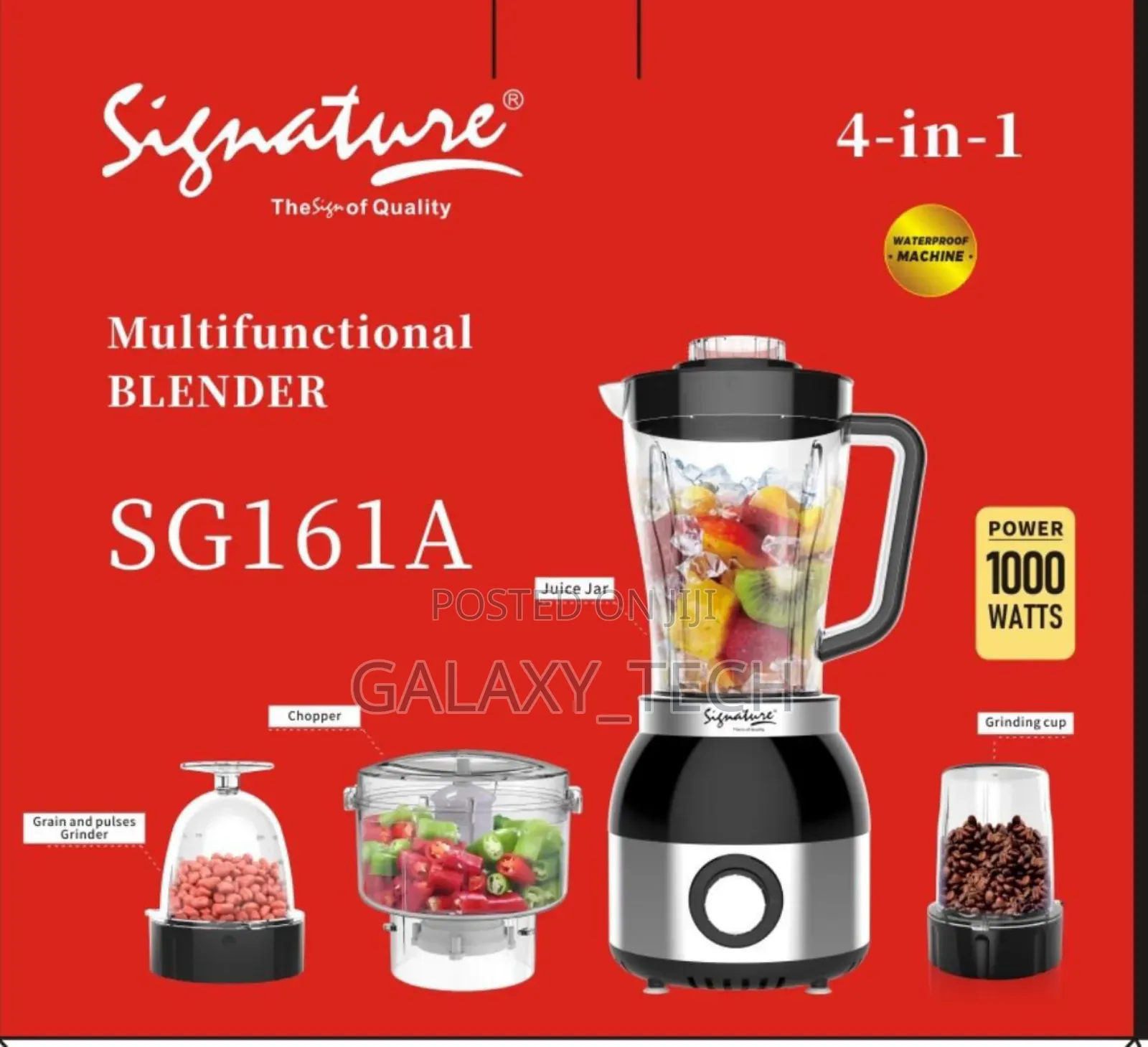 Signature 4 In 1 Blenders//Chopper//Grinder