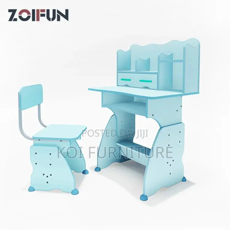 Home Desk; Colorful Home School Matching Desk Chairs Set For Kids