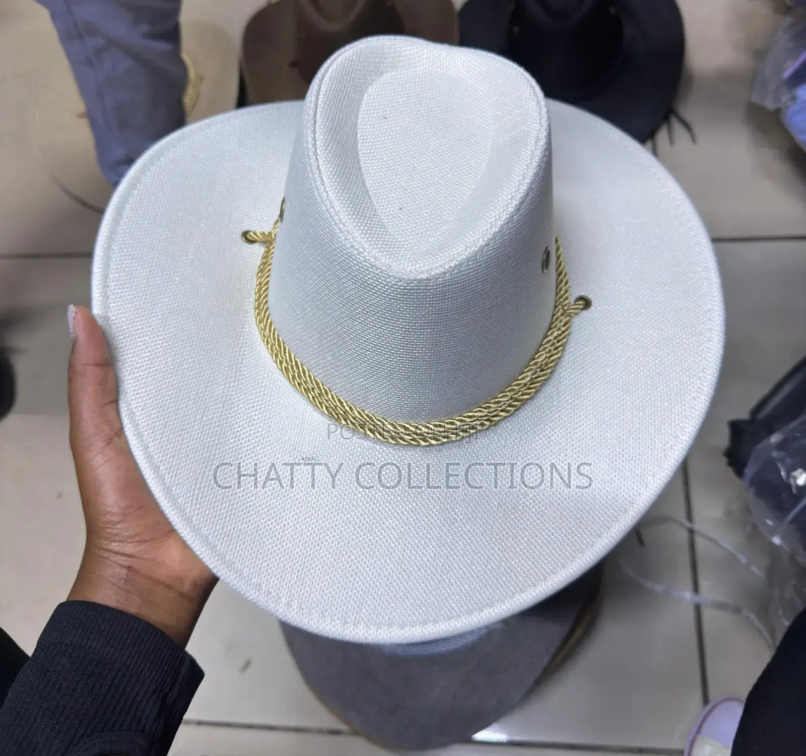 White Unisex Cowboy Hats Cowgirl Hats