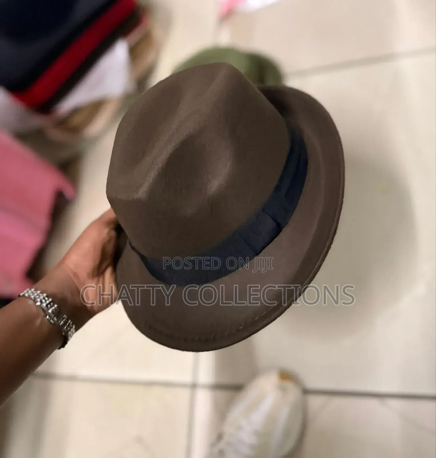 Coffee Brown Small Brim Fedora Hats for Adults and Kids
