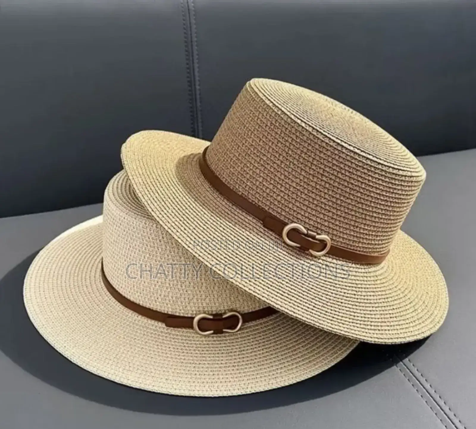 Beige Ladies Straw / Summer / Beach Hats