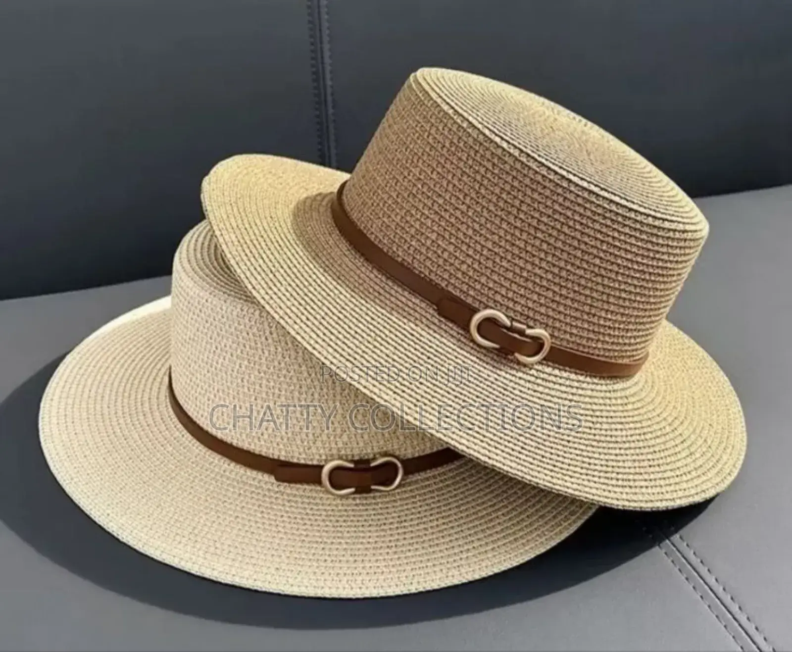 Beige Ladies Straw / Summer / Beach Hats