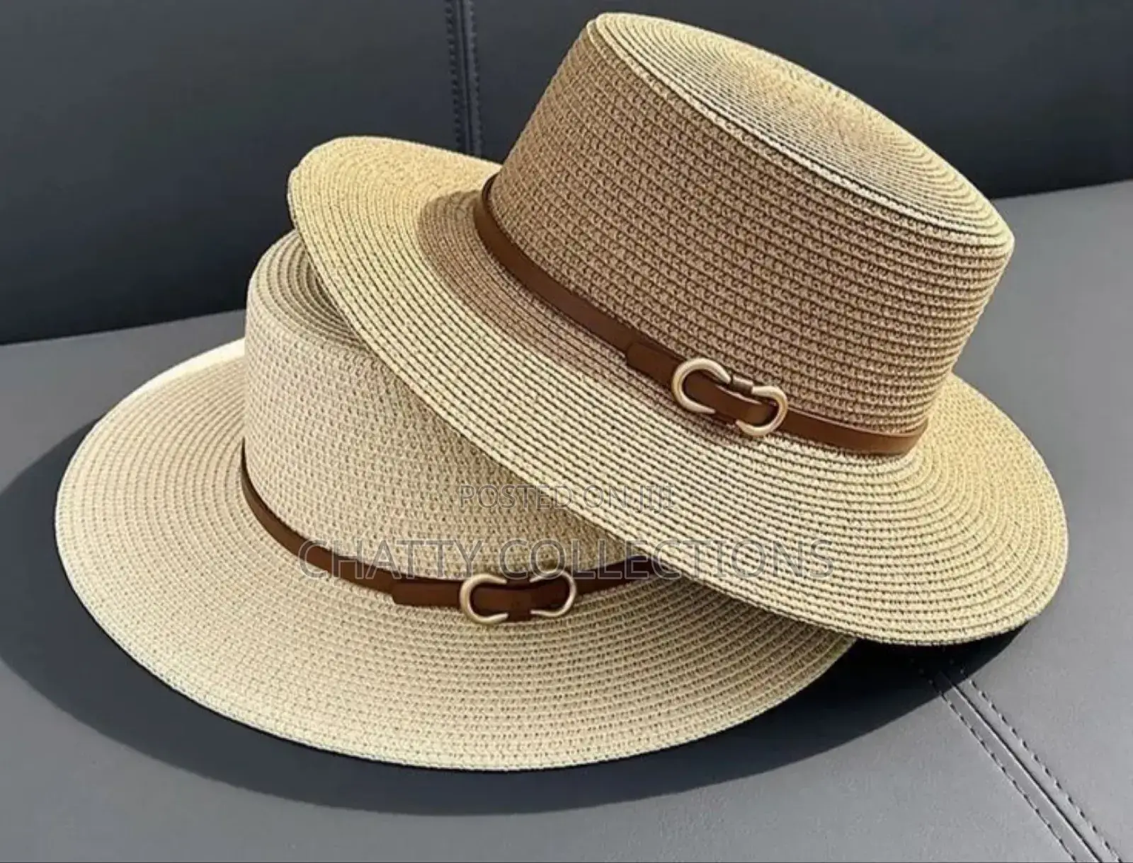 Beige Ladies Straw / Summer / Beach Hats