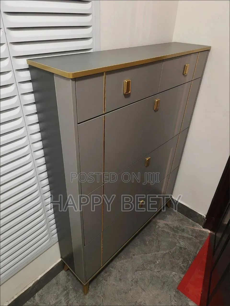Modern Slim and Space Saving Flip Shoe Cabinet