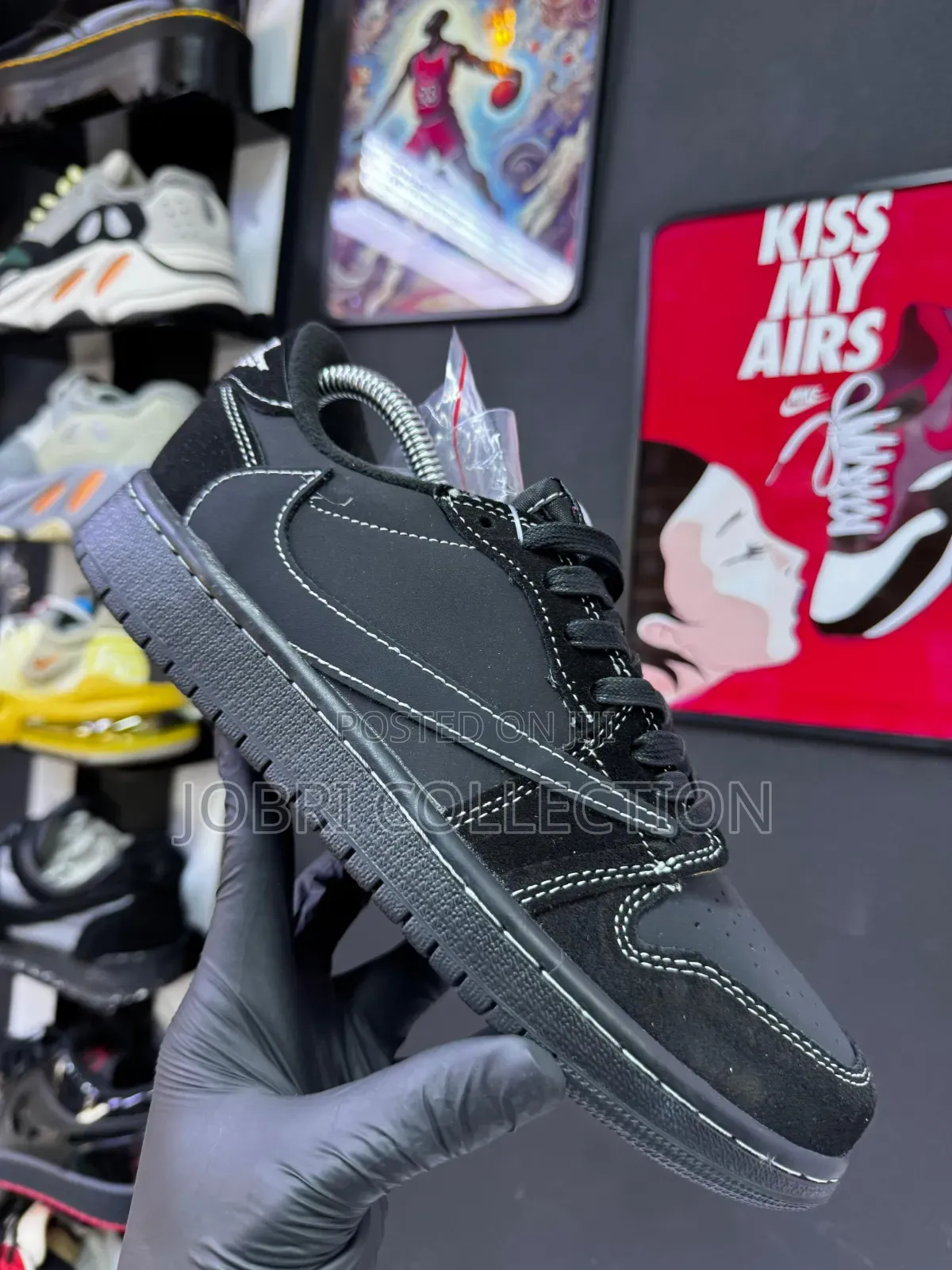 Nike Jordan 1 Low Travis Scott Cactus Jack ‘Black Phantom’ Sneakers