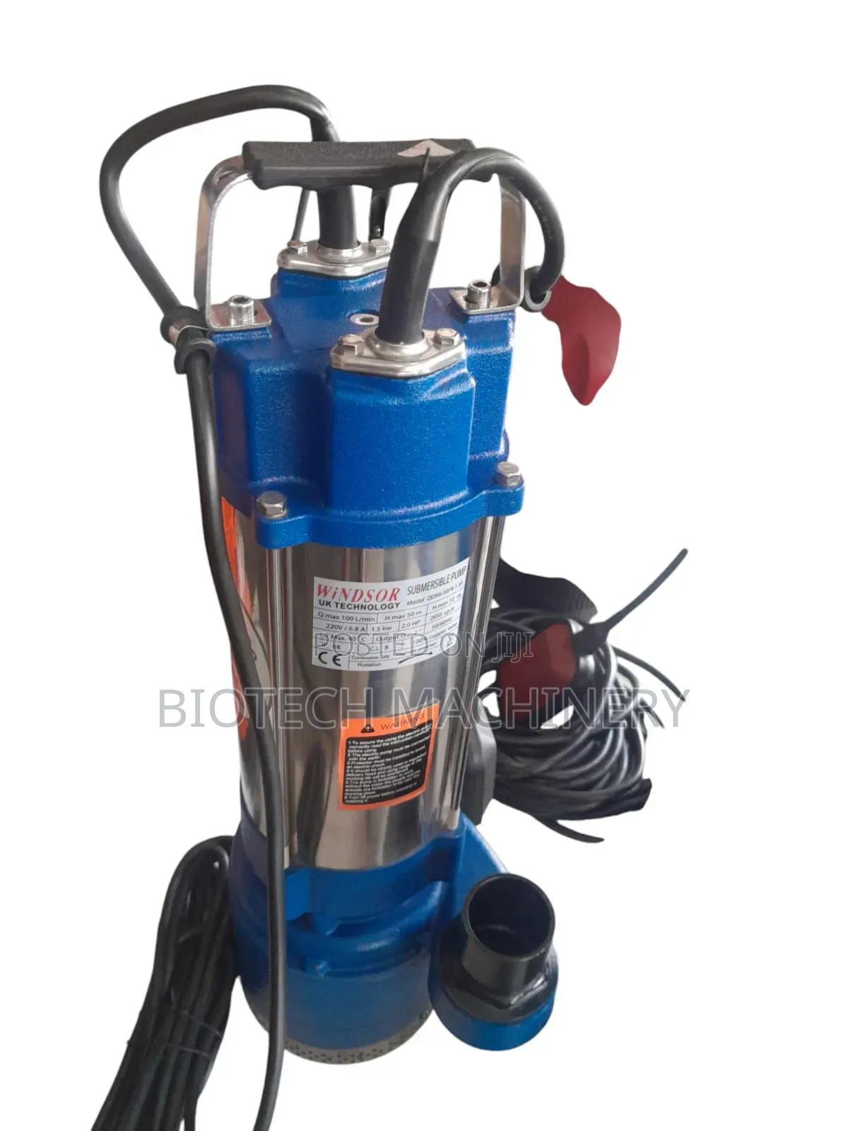 Windsor Uk 2hp Submersible Pump With a 50m Head