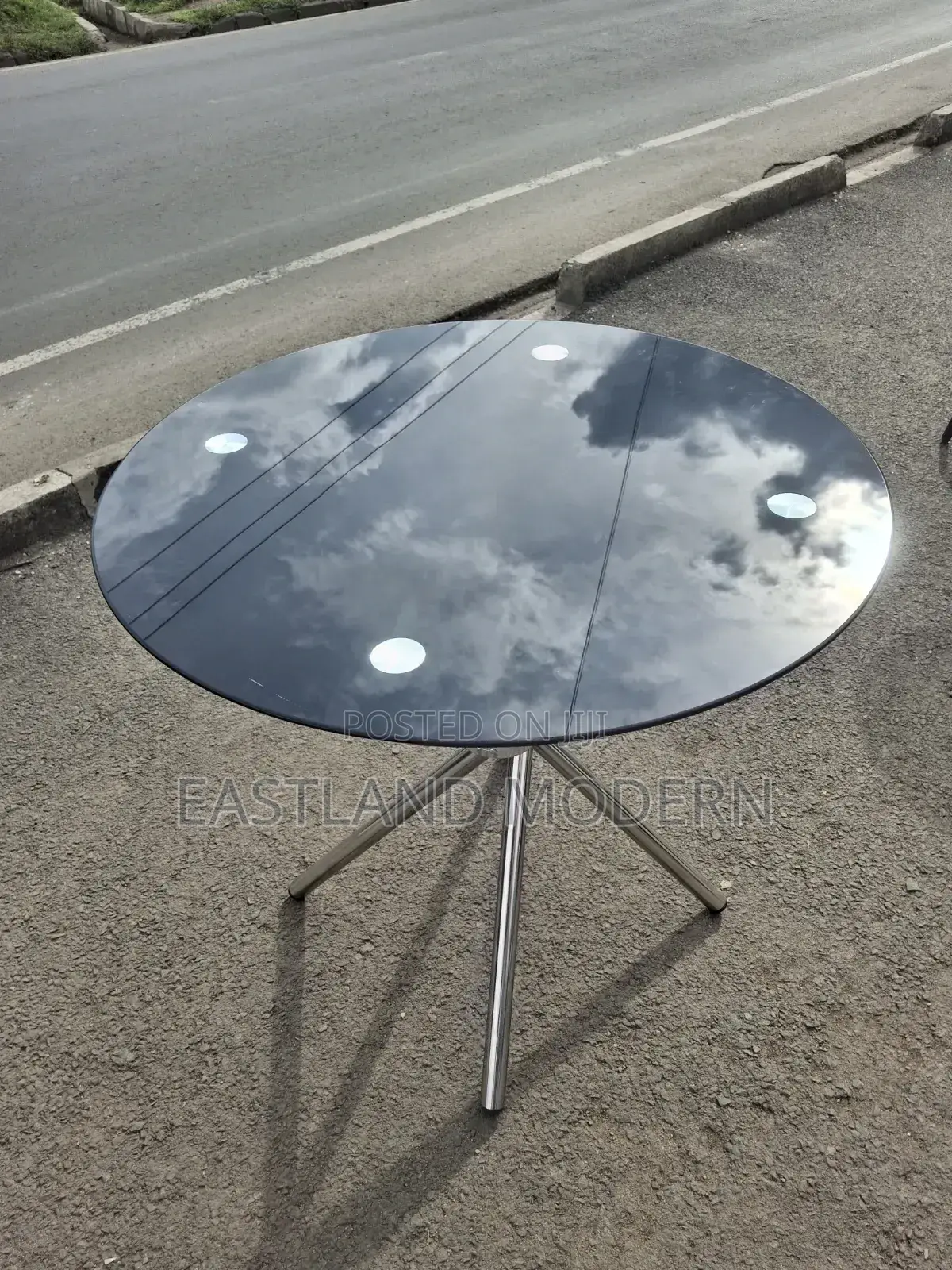 Black Glass Table