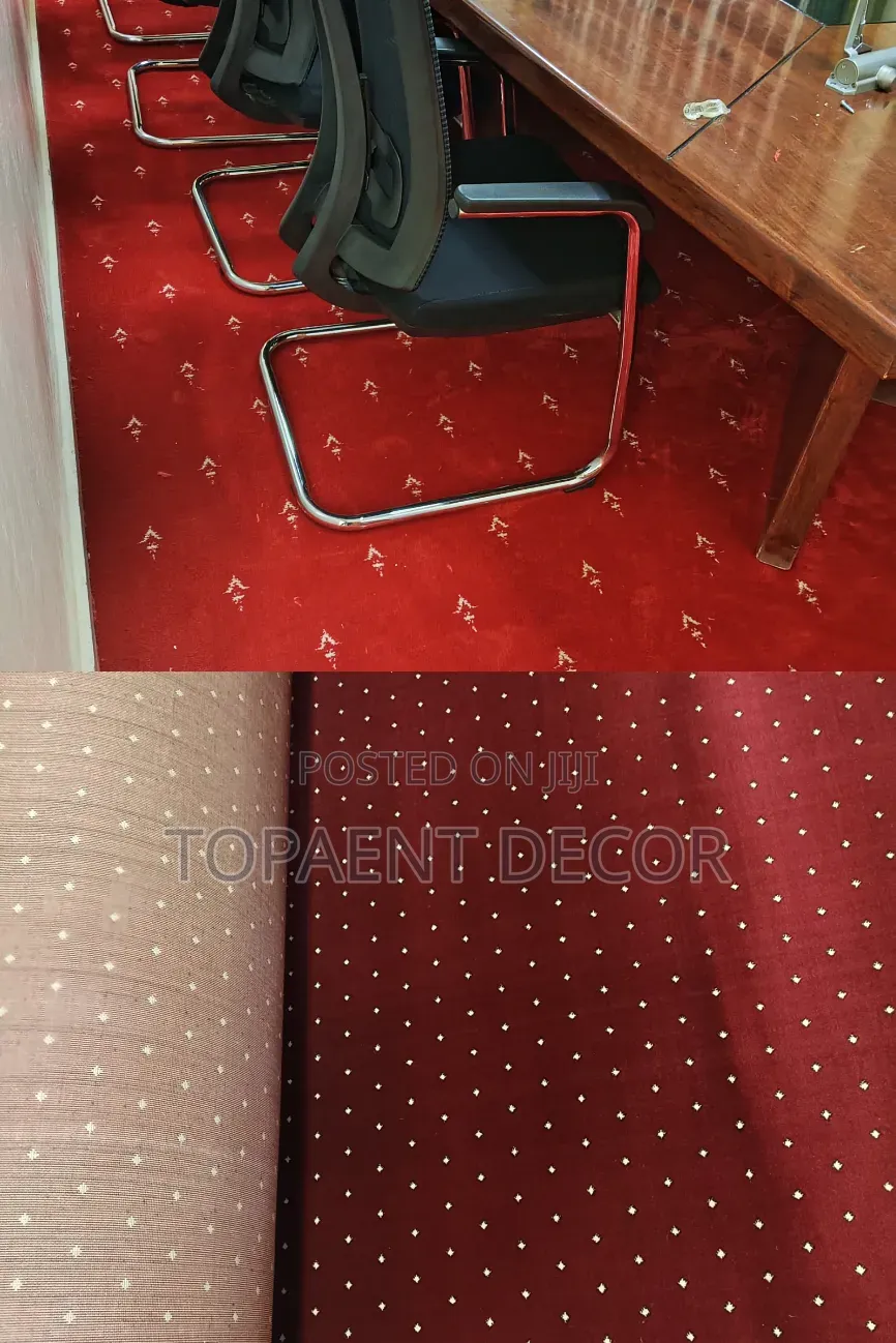 Presidential Red and Maroon With Patterns ,12mm Thick Wall to Wall