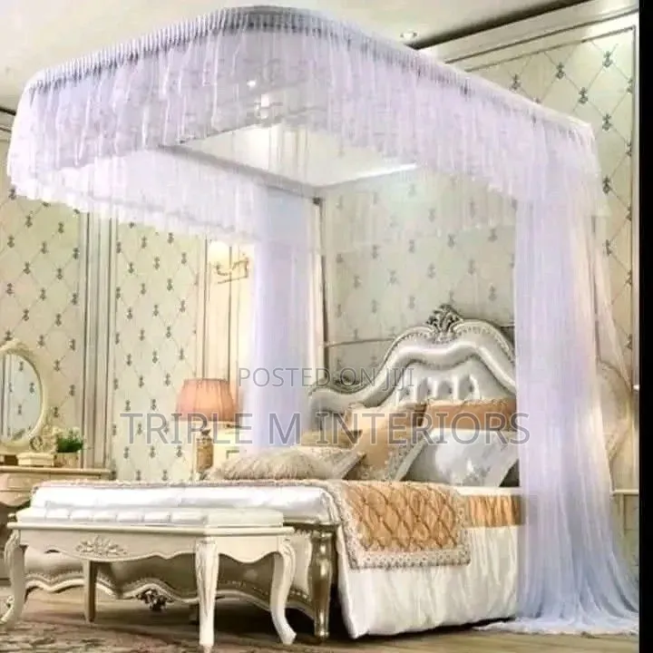 Luxury 2 Stand Rail Mosquito Net With Stable Frame