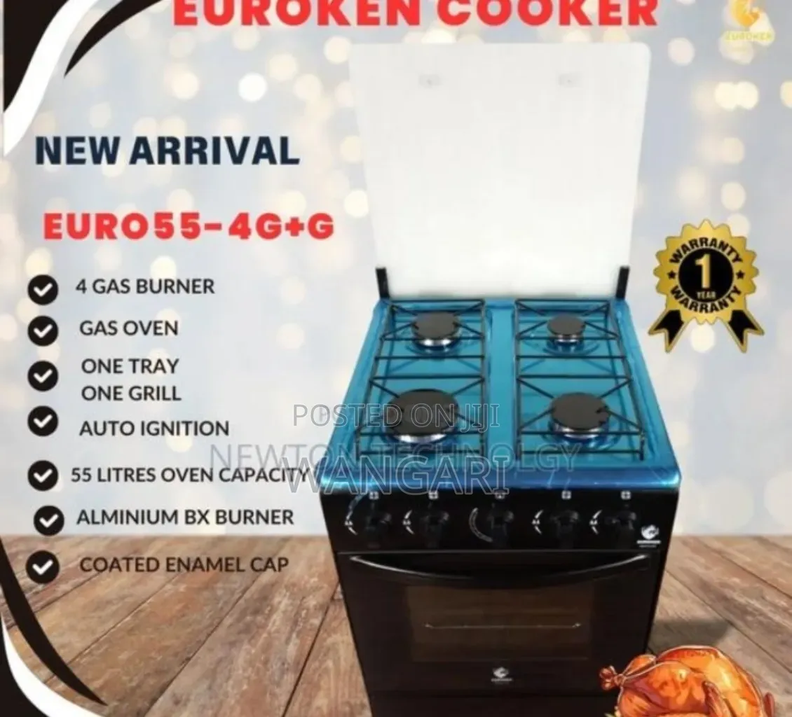 With Warranty Euroken Full Gas Cooker