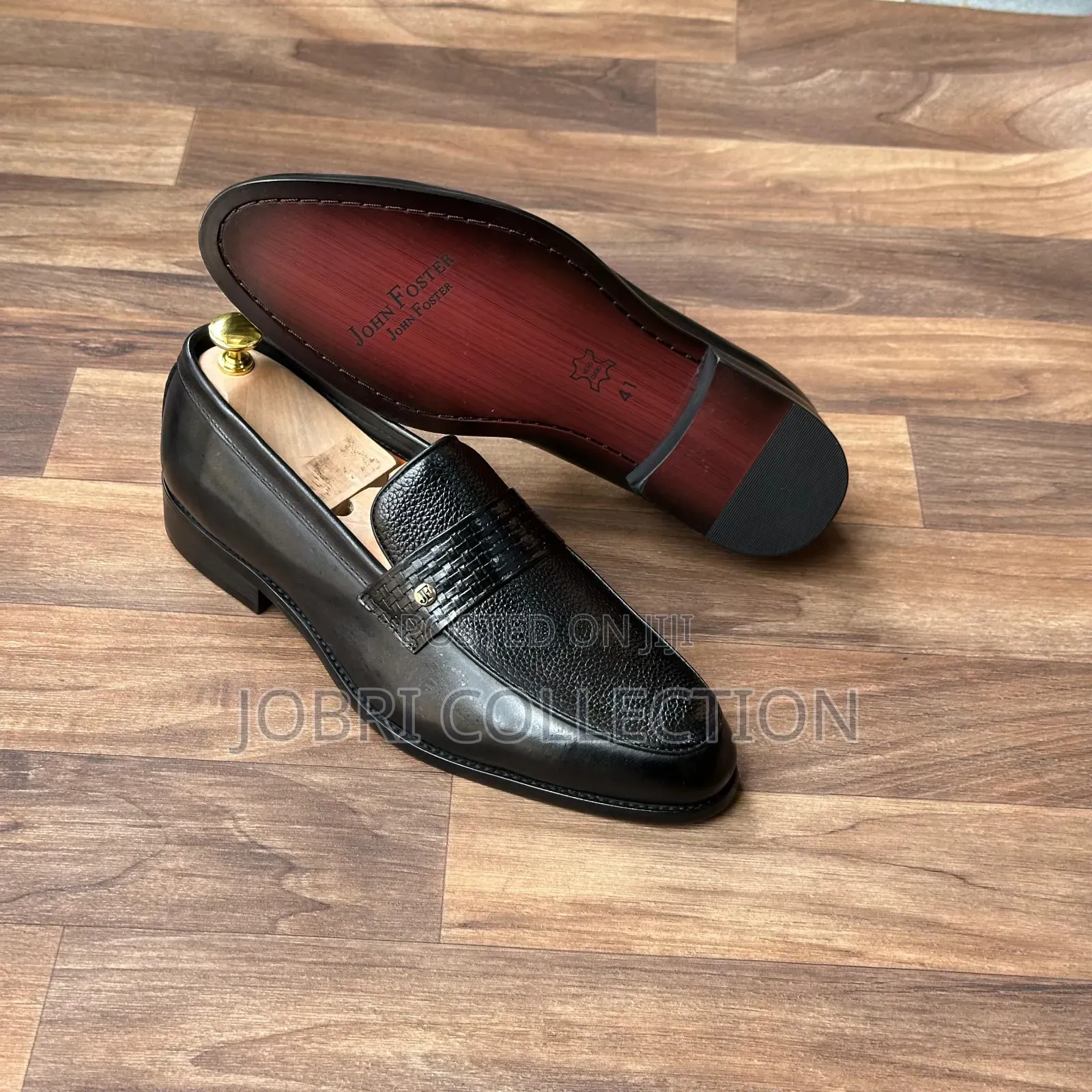 Authentic Leather John Foster Official Slip Ons