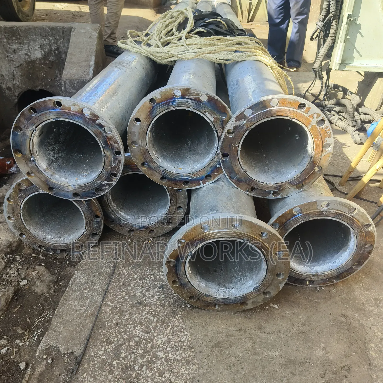 Heavy Duty Galvanized Steel Pipeline Installation Works