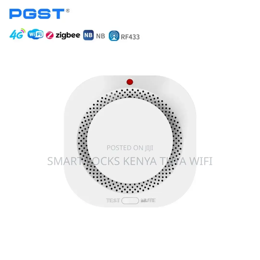 Tuya Wifi Smart Home Sensor Fire Alarm Detector With 80 Db Lound Sound