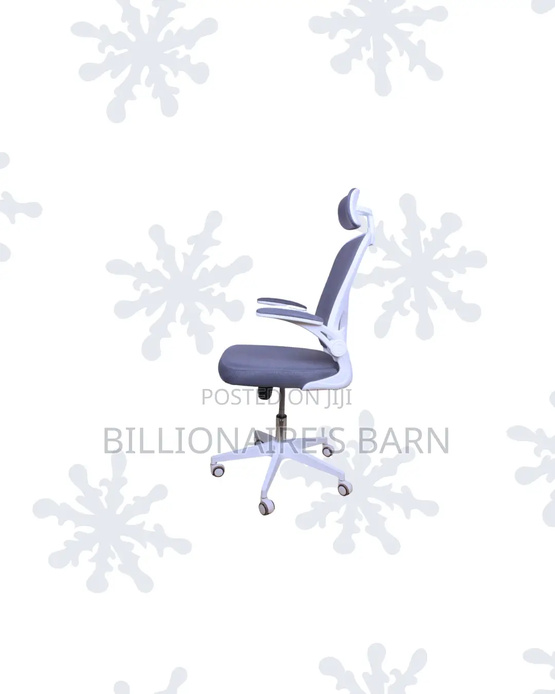 Ergonomic Office Chair Flip Up Arms Adjustable Headrest Professional