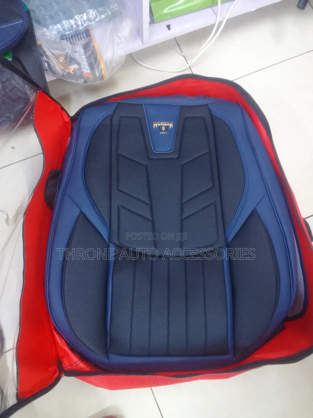 Blue in Black Seat Cover