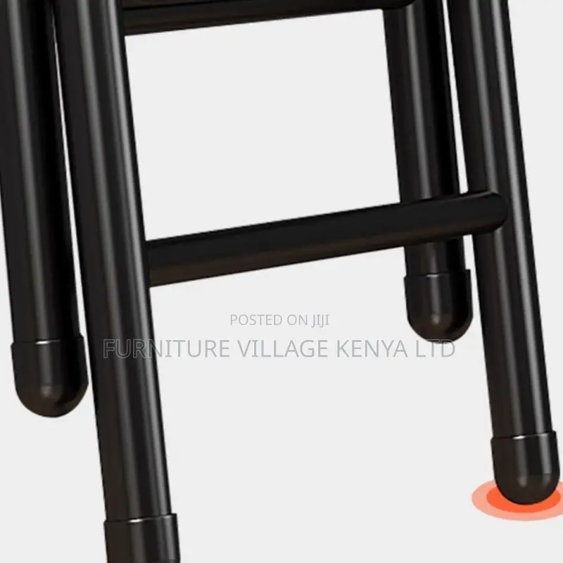 Office Chair : Black Padded Folding Office Chair