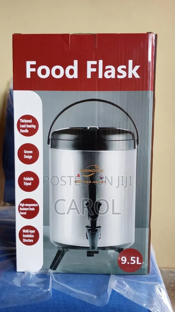 9.5 L T-Urn Stainless Steel Food Flask