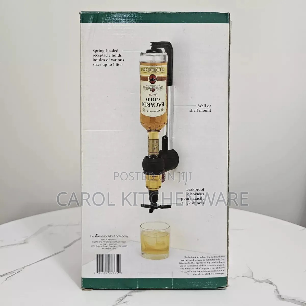 Wall - Mounted Single Tot Shot Bottle Liquor Dispenser