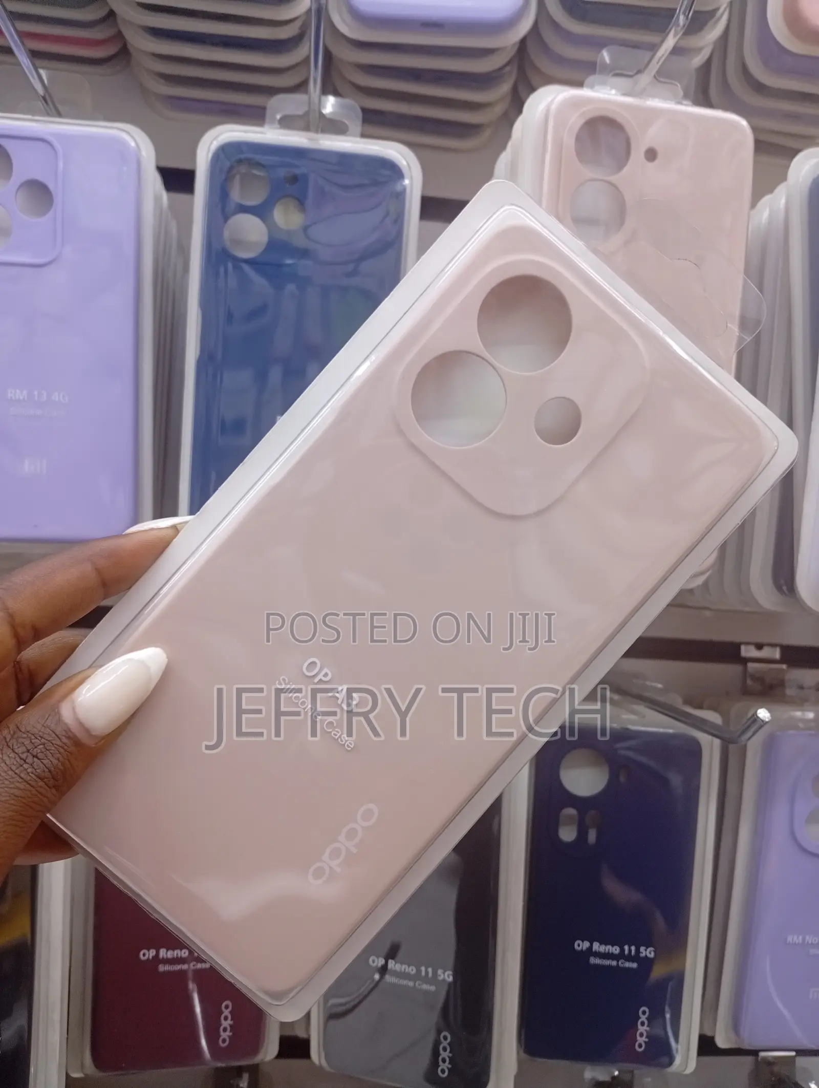 Brand New Oppo A3 Silicone Case in Beige.