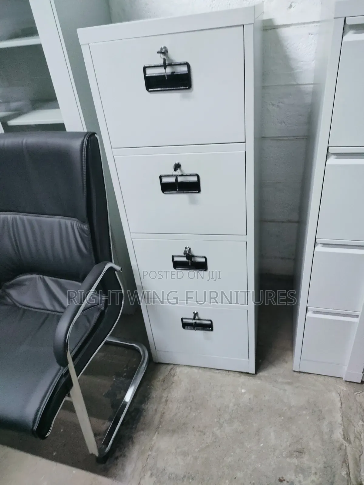 Four Drawers Metallic Filing Cabinet