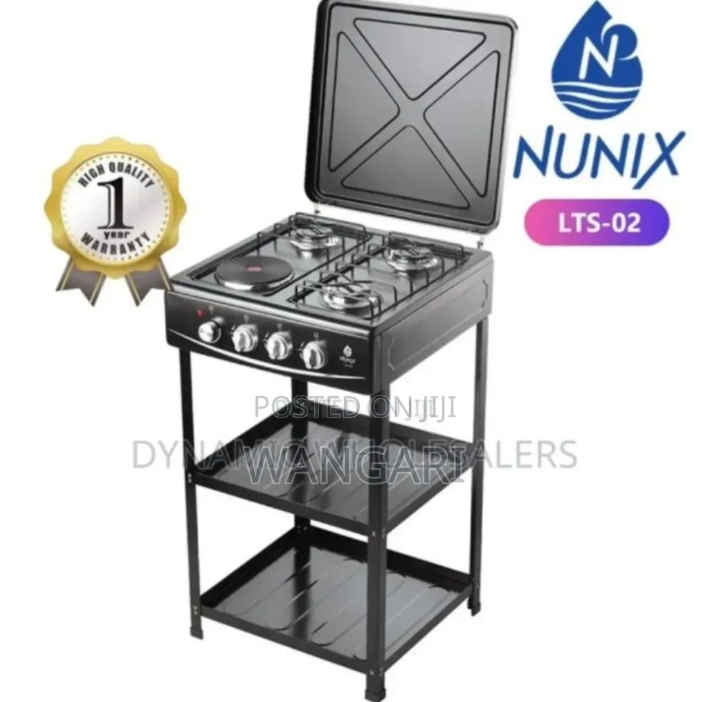 With Electric Plate Nunix 3+1 Cooker With Shelves