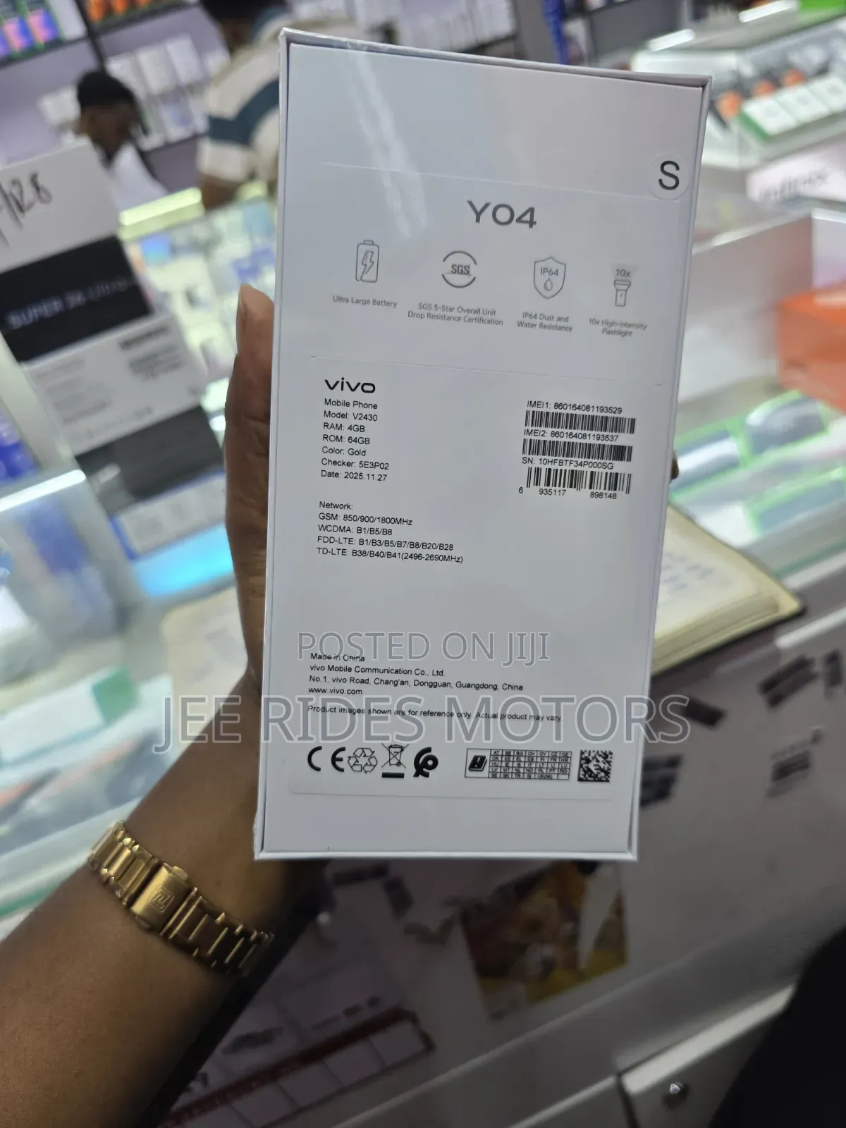 New Vivo Y04 64 GB Gold
