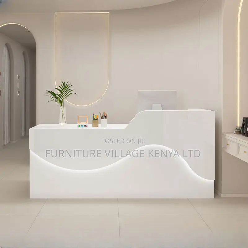 Office Desk ;Rectangular Reception Desk With Locker