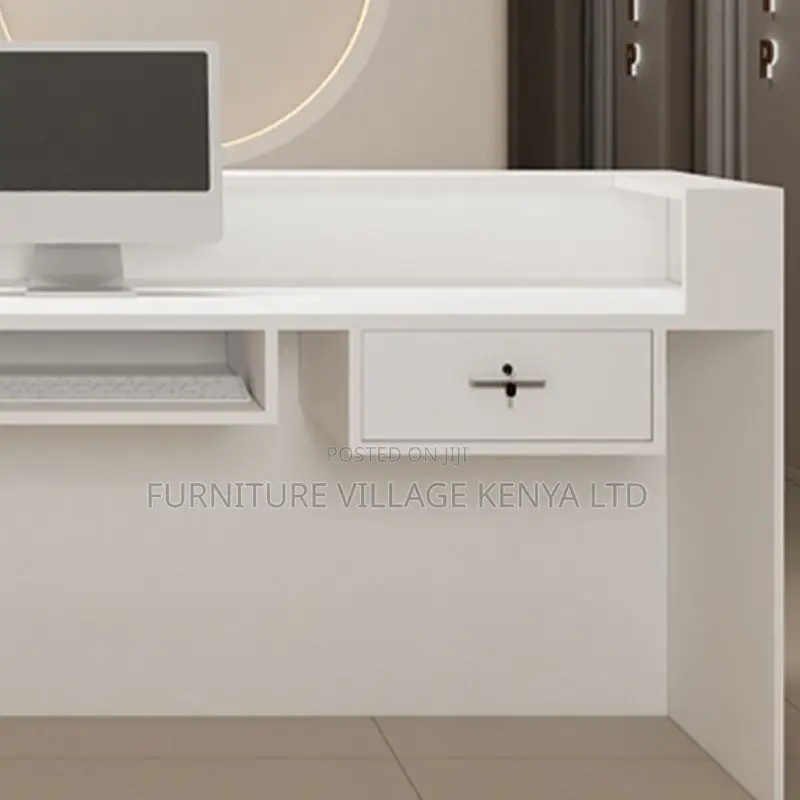 Office Desk ;Rectangular Reception Desk With Locker