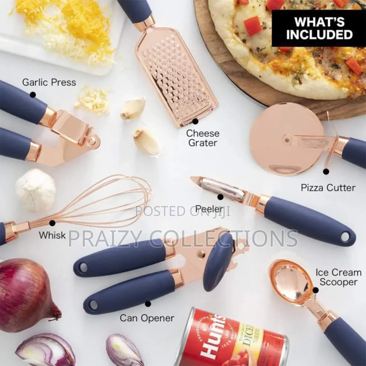 7 in 1 Kitchen Gadgets Set (Grater, Whisk, Cutter, Scooper, Peeler Etc