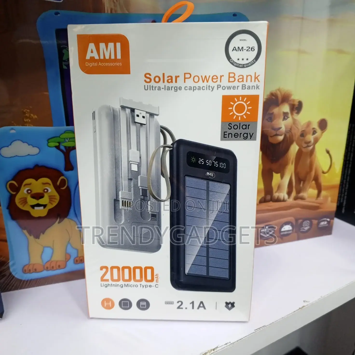 Ami Am-26 Power Bank Type-C Micro Lightning Input