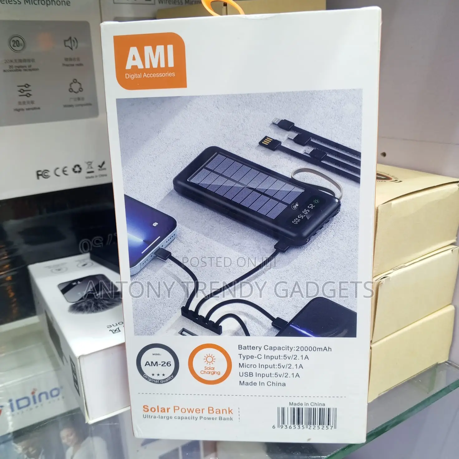 20000mah Ami Am-26 Power Bank Type-C Multi Input