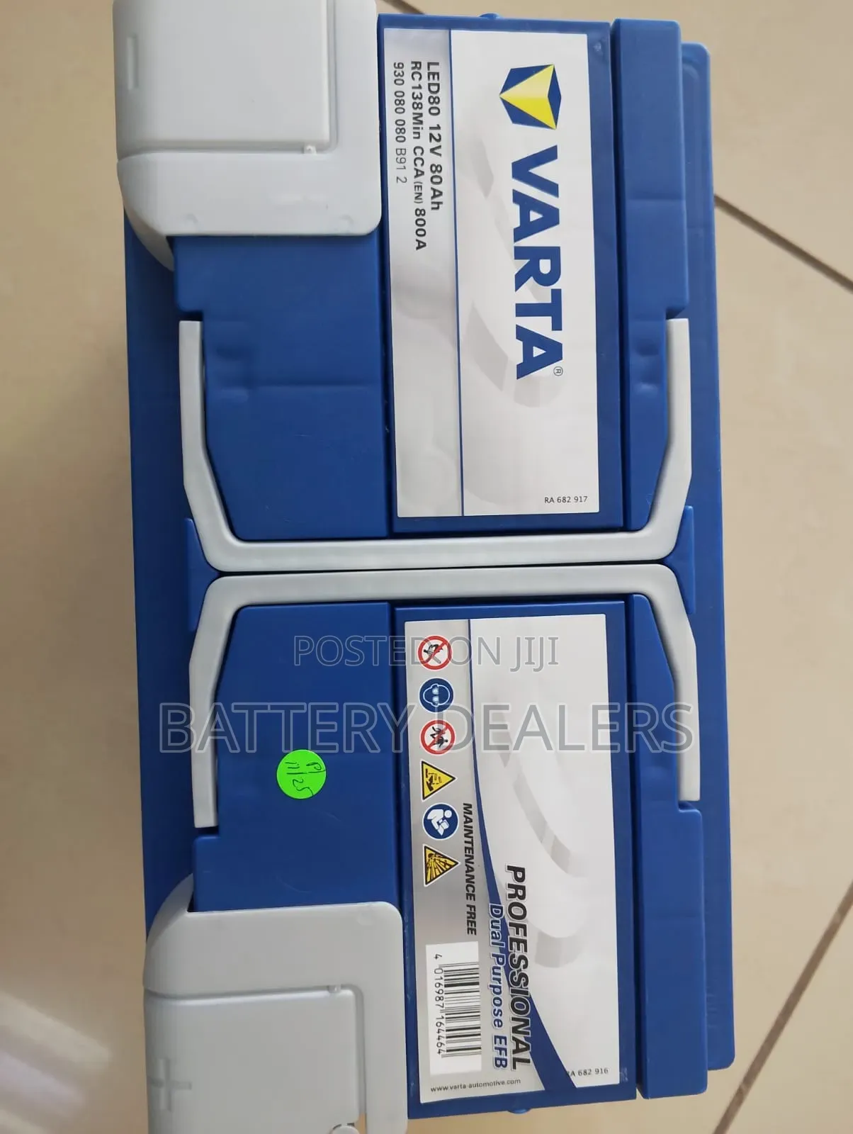 Varta Car Battery Din 80agm Start Stop /Istop / Idle Stop