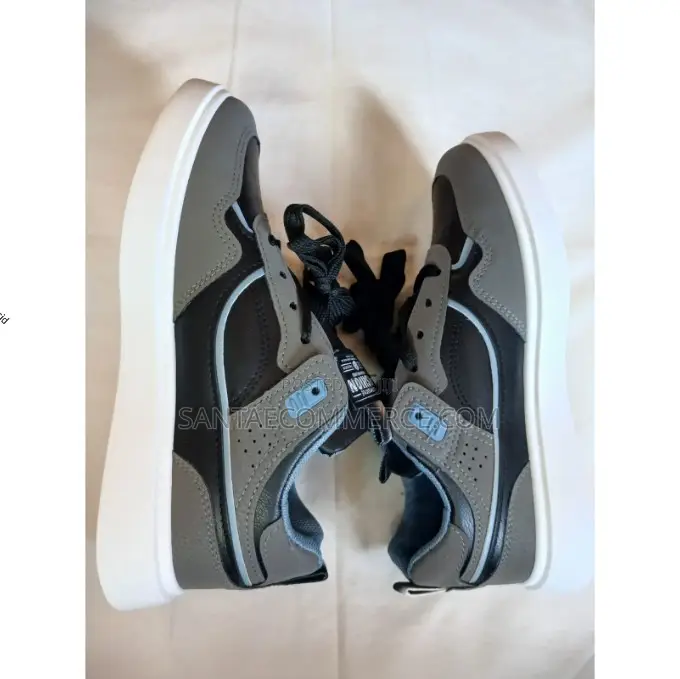 Skate-Style Sneaker (Grey and Black)