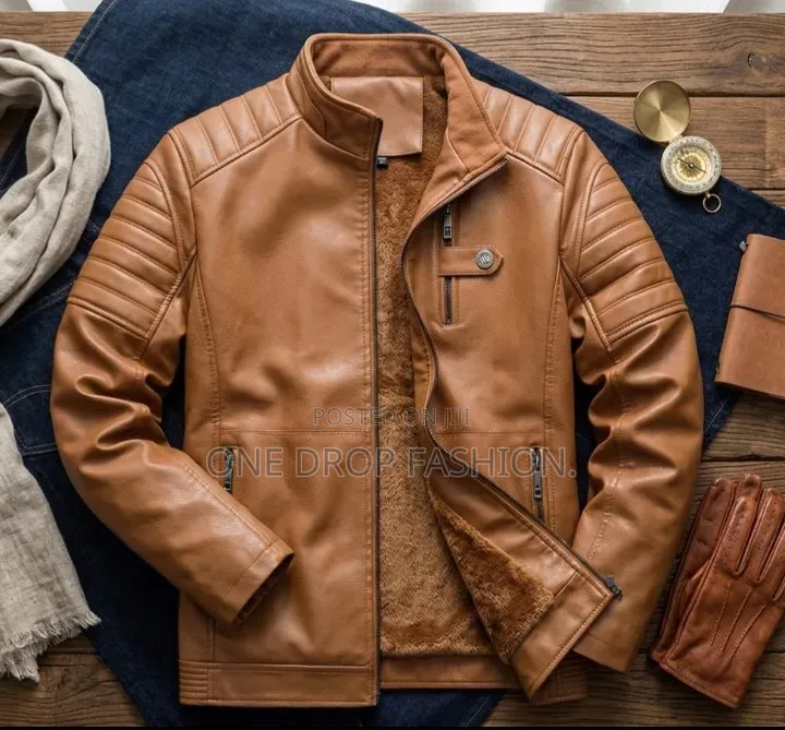 Buckled Classy Leather Jackets Sizes M-4xl