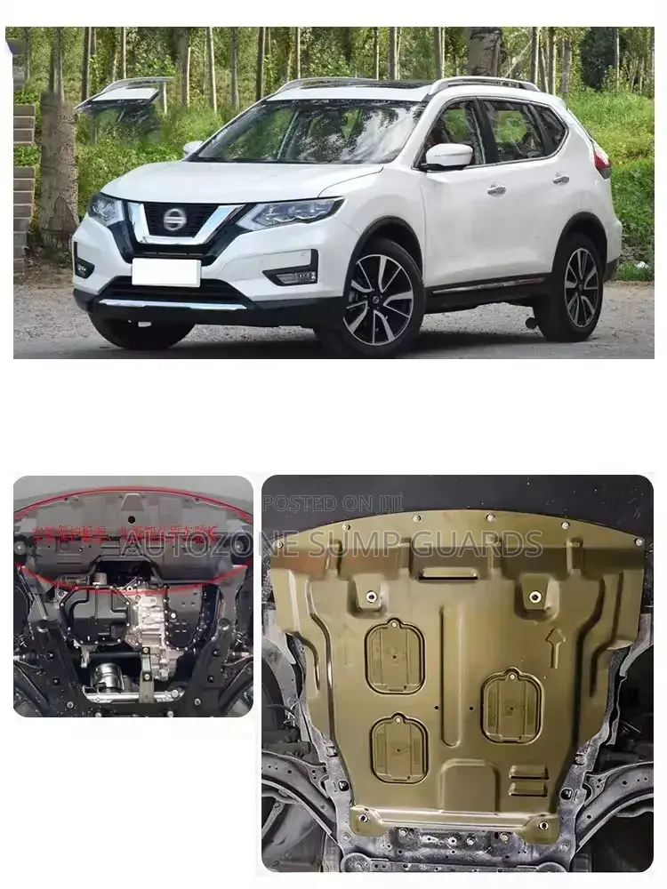 Nissan X-trail 2014-2023 Black Under Engine Guard Plate Protector
