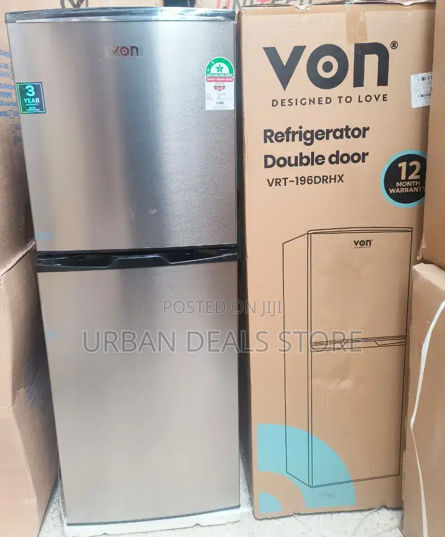 Von 195 LTRS VRT-196drhx Double Door Refrigerator