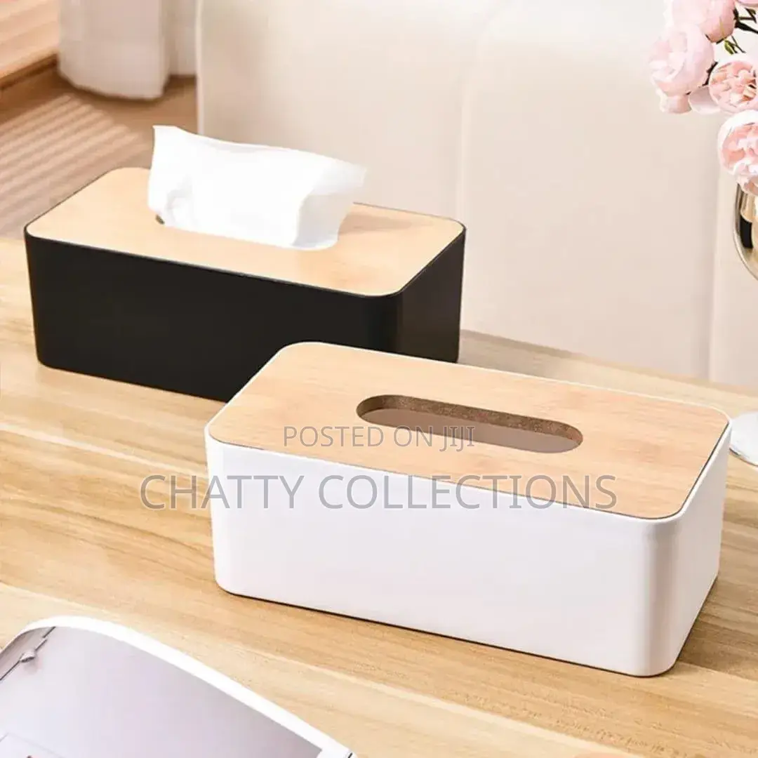 Bamboo Lid Serviette Holder