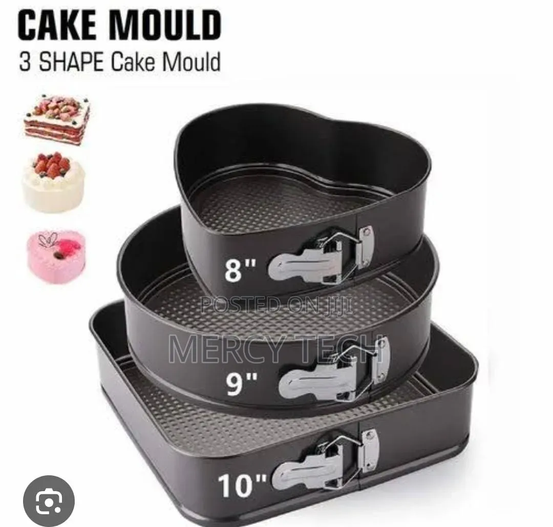 High Quality Nonstick Mixed Shape Baking Tins 1. 3‐Piece Set