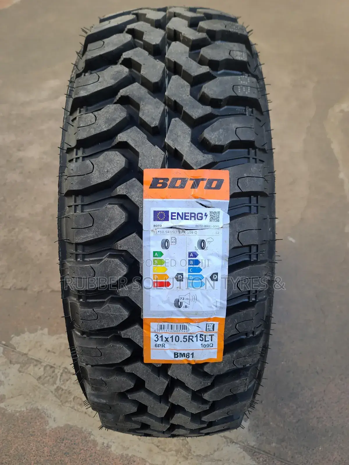 31x10.50r15 Boto Tyres L/T6pr 109 Q